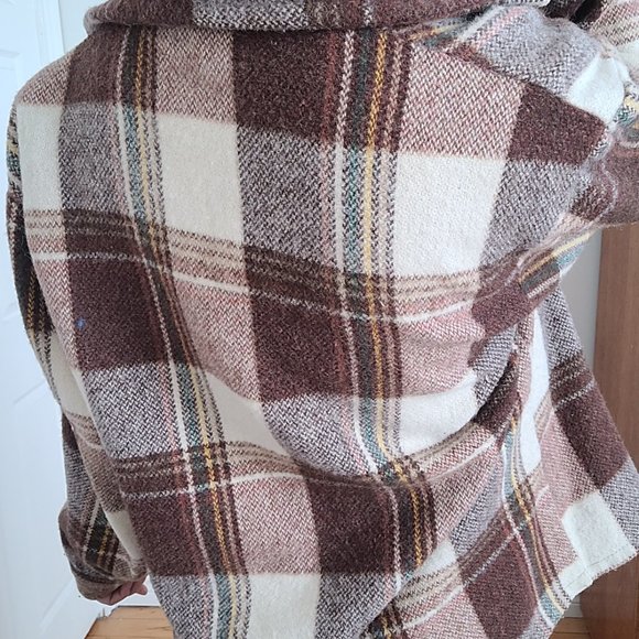 WOOL CHECKED OVERSHIRT - Picture 4 of 4